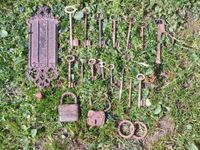 Rostige Schlüssel Schlüsselbund Schloss Gartendeko vinted Bayern - Sigmarszell Vorschau