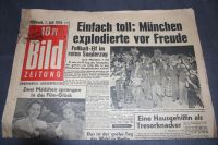 Bild Zeitung  07.07.1954 Fussball Weltmeisterschaft Nordrhein-Westfalen - Mönchengladbach Vorschau