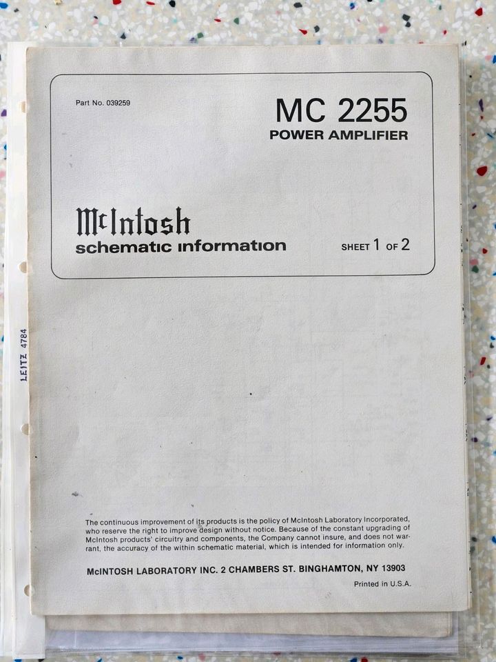 McIntosh MC-2255 Solid State Stereo Power Amplifer in Hofheim am Taunus