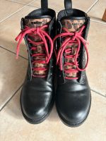 Geox Stiefel Stiefeletten Gr 36 Schuhe Leder schwarz Leo rot Bayern - Augsburg Vorschau