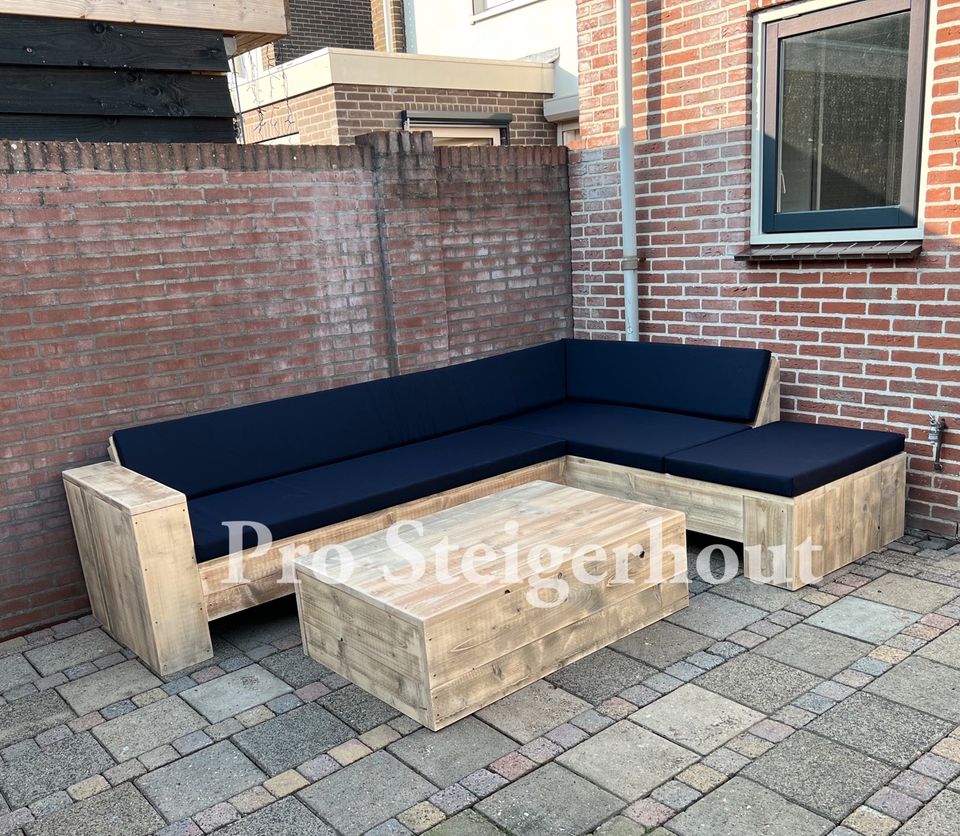 Holz Loungeset Lounge Ecksofa Sofa Gartenmöbel Gartenset in Bocholt