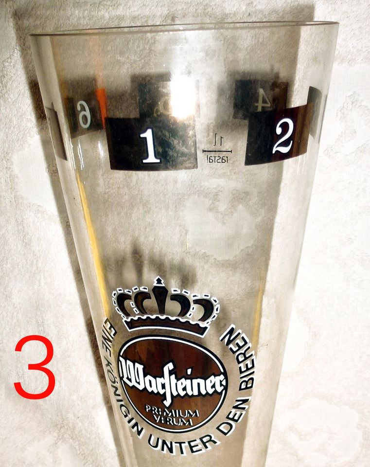 Warsteiner Bier Brauerei München 3 Gläser Sonderedition 1L+ Kerze in Berlin