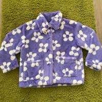 Monki Teddy Jacke Plüsch lila weiß Blumen Leipzig - Engelsdorf Vorschau