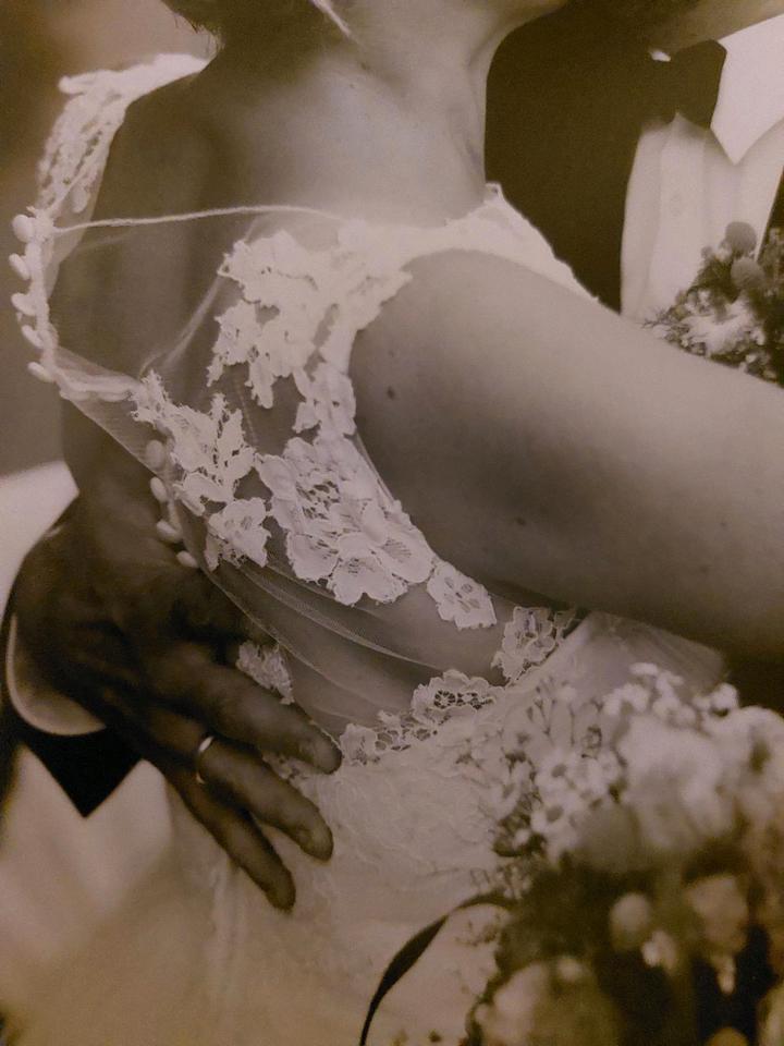 Brautkleid, Hochzeitskleid, Vintage und Boho, Tüll und Spitze in Nübbel