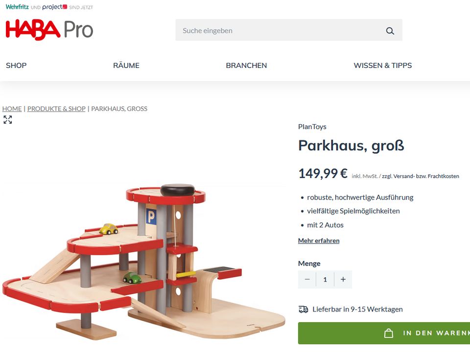 Parkhaus Parkgarage von PLANTOYS (PlanCity) in Harsum