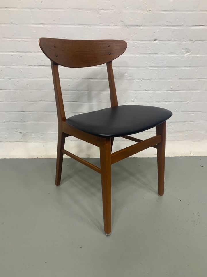 ◤ Farstrup Teak Holz Stuhl Esstisch Esszimmer chair vintage Danish Dänisch mid Century 50er 60er 70er Design mod. 210 Teakholz Polster Chair Buche in Berlin