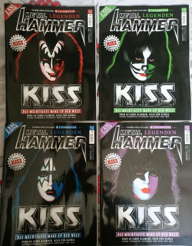 KISS METAL-HAMMER SONDERAUSGABE MIT LIMTIERTEN VINYL SINGLES NEU in Bösleben-Wüllersleben