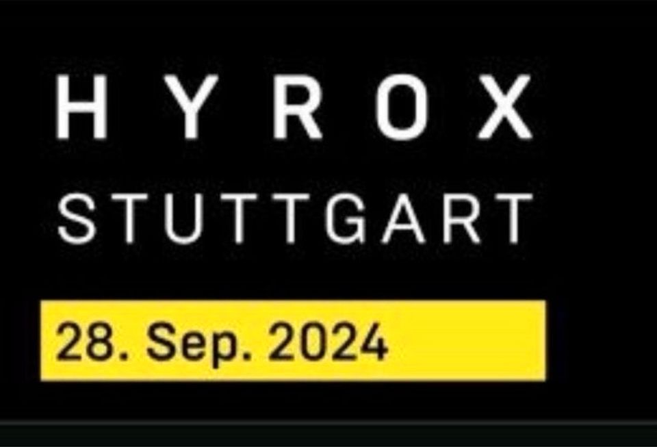 Suche 1x Hyrox Men Stuttgart Ticket in Limburg