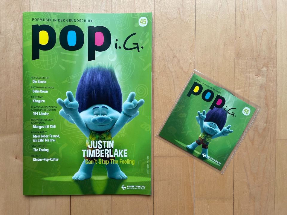 „Popmusik in der Grundschule 45“ Heft & CD vom Lugert Verlag in Bremen