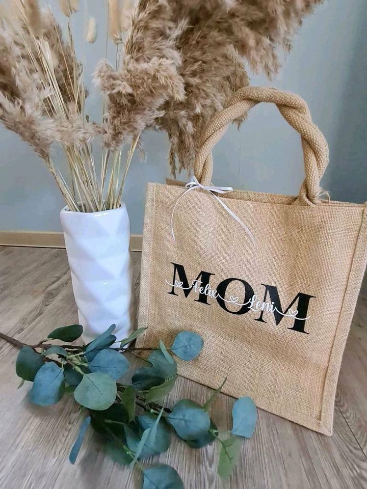 Jute Tasche MOM personalisiert/ Geschenk in Harsleben