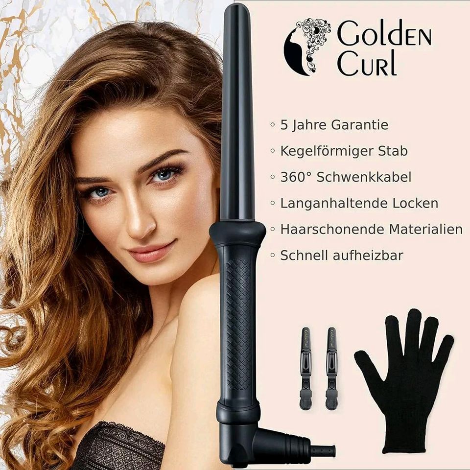 Lockenstab Golden Curl neu in Wächtersbach