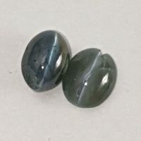 2x Echtes Chrysoberyll - Katzenauge ( ges. 2,05 ct ) ca. 6,5 mm Nordrhein-Westfalen - Recklinghausen Vorschau