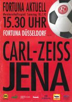Stadionheft: Fortuna Düsseldorf - FC Carl Zeis Jena 1992/93 Berlin - Lichtenberg Vorschau