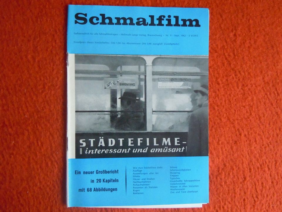 Schmalfilm Fachzeitschrift für alle Schmalfilm-Fragen 1962  gesam in Aachen