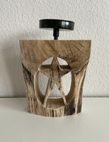 Kerzenständer aus Holz mit Stern / Holzdeko Hessen - Hanau Vorschau