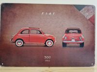 Blechschild Fiat 500 1962 20x30cm Nostalgie Retro Geschenk Auto Nordrhein-Westfalen - Oberhausen Vorschau