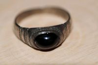 Alter 925er Silber Ring mit Onyx, Gr.56 Nordrhein-Westfalen - Olfen Vorschau