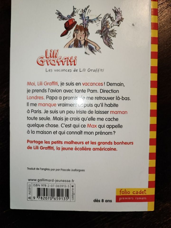 Kinderbuch auf Französich "Les vacances de lili Graffiti" in Frankfurt am Main