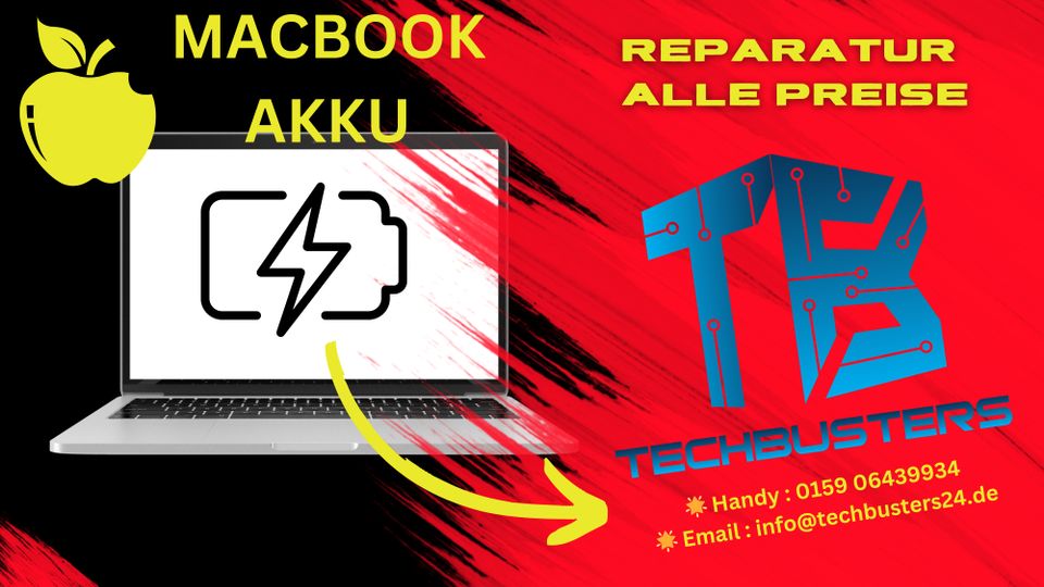 ⭐️ MacBook Pro MacBook Air Original Akku Reparatur Tausch ⭐️ in Frankfurt am Main