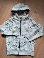 Sweatjacke mit Kapuze Dino Jungen Gr.128 grau Sachsen-Anhalt - Radegast Vorschau