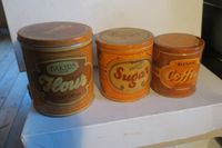 3 große Blechdosen, Mehl, Zucker, Kaffee, aus England, Küchendeko Köln - Porz Vorschau