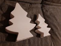 2 x Weihnachten Baum weiß Keramik Deko Thüringen - Ruhla Vorschau