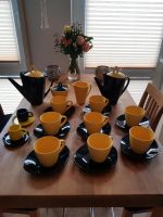 Kaffee-/ Teeservice schwarz gelb inkl. Espressotassen Nordrhein-Westfalen - Wachtberg Vorschau