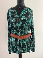 Leichte schöne Sommerbluse schwarz mit grün blauen Blumen - Neu Berlin - Pankow Vorschau