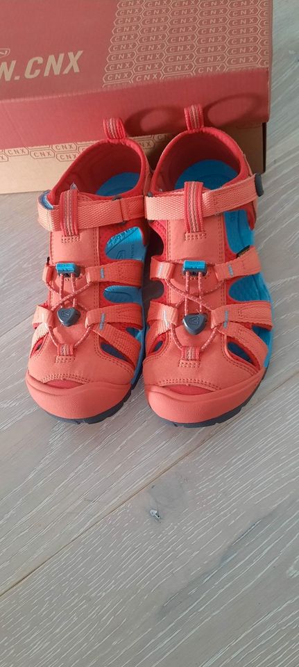 Keen Outdoor Trekking Sandale Wasserschuhe Seacamp Gr.35 koralle in Münchweiler an der Rodalb