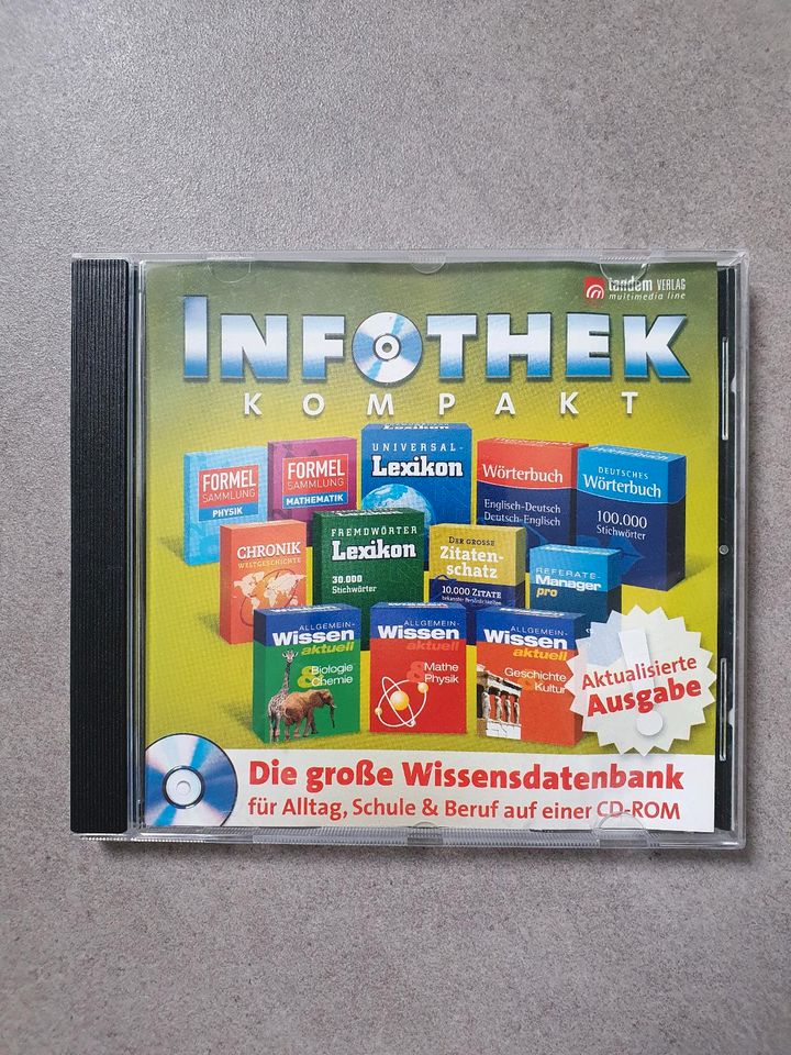 Infothek kompakt CD ROM Wissensdatenbank aus der Welt vor google in Langenselbold