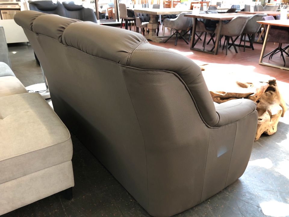 Angebot ! Sofa 3-Sitzer Garnitur Couch Kunstleder Taupe in Bremen