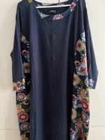 Kleid blau / Blumen / 56/58 / wie neu Baden-Württemberg - Linkenheim-Hochstetten Vorschau