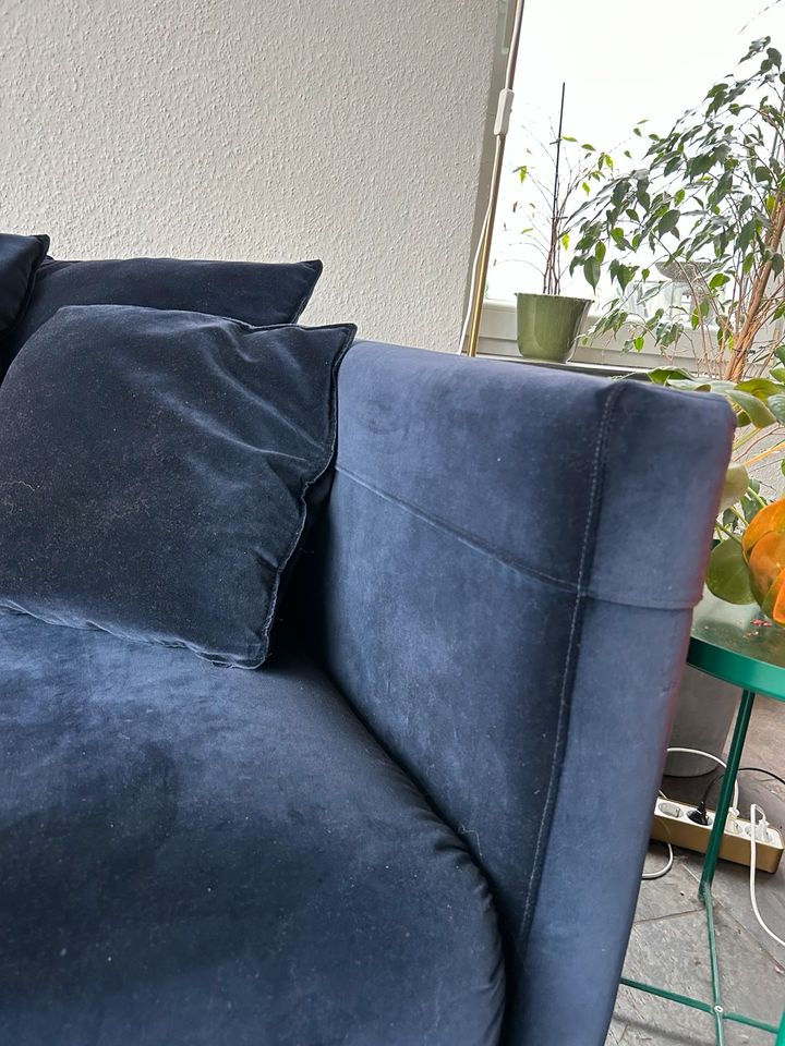 Ikea 3er Sofa Stockholm 2017 blau Samt in Aachen