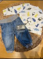 Set baby new born jeans hose dino Gr. 74 Niedersachsen - Niedernwöhren Vorschau