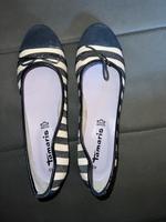 Ballerinas Tamaris blau und weiß gestreift Bayern - Buchloe Vorschau