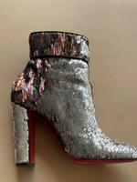 Louboutin Moulamax 100 Silver Stiefelette mit Pailletten Hessen - Wiesbaden Vorschau