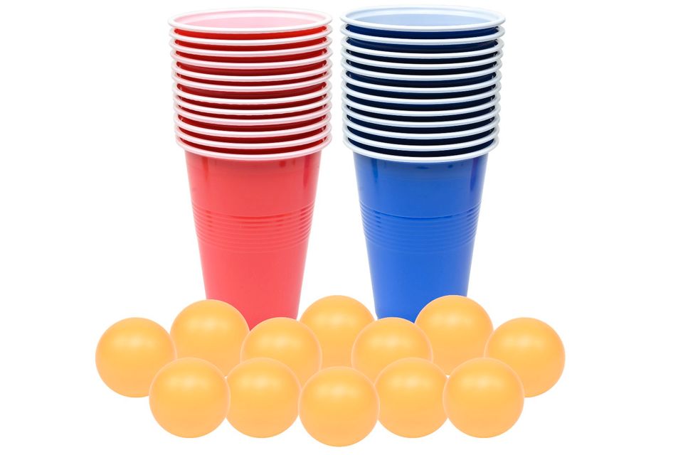 48-teiliges Beer-Pong Set Bier Pong Trinkspiel mit 24 Bechern in Isselburg