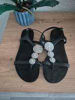 Damen Sandalen Zehentrenner Gr.39 Schwarz Baden-Württemberg - Hügelsheim Vorschau