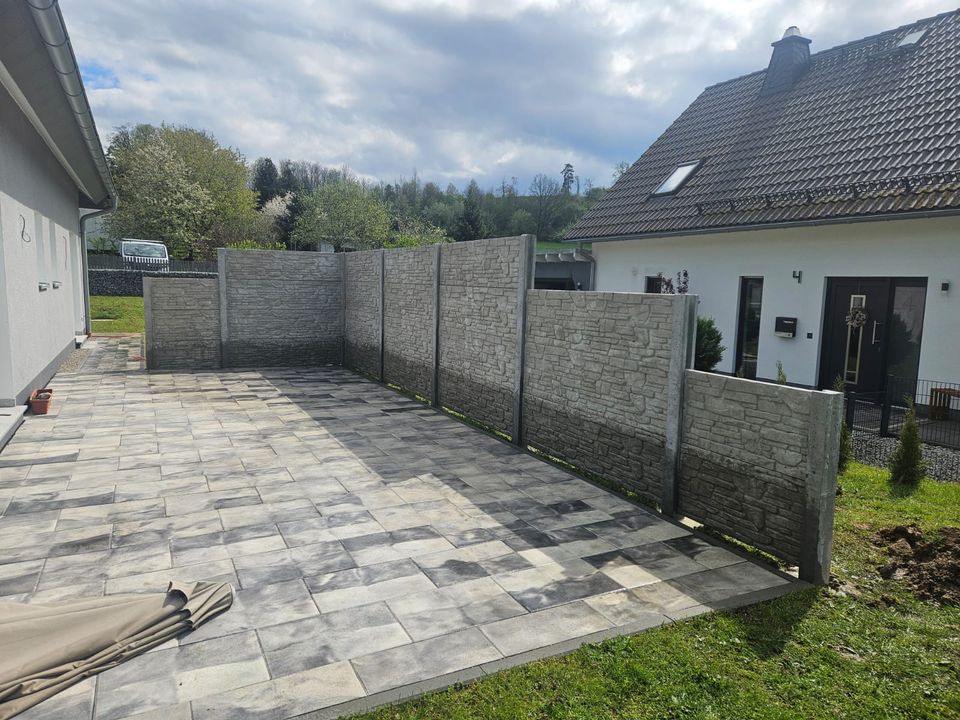 Betonzaun Terrasse, Garten, Haus  - aus Polen in Calbe (Saale)