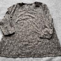 Gudrun Sjöden, Kleid/Tunika, Gr. XXL, braun mit Gräsermuster Niedersachsen - Hameln Vorschau