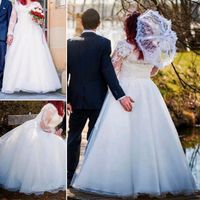 Brautkleid(mit Stickereien-Pailletten-Steinchen) zu verkaufen Bayern - Oettingen in Bayern Vorschau