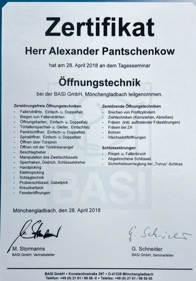 Türöffnung Notdienst Schlüsseldienst Einbruchsbeseitigung in Hildesheim