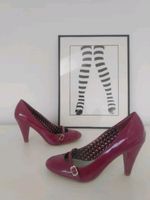 Fioni Mary Jane runde Pumps magenta beere violett Lackleder 38,5 Pankow - Prenzlauer Berg Vorschau