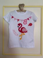 Geburtstagsshirt, T-Shirt,Flamingo. benäht, ab Gr.98/104 Saarbrücken-Halberg - Eschringen Vorschau