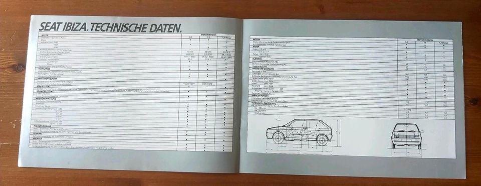 Prospekt + Preisliste Seat Ibiza 1984 in Hildesheim