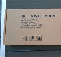 NEU: Tilt TV Wandhalterung 47"-90", Vesa 800x600, 26mm Rheinland-Pfalz - Nackenheim Vorschau