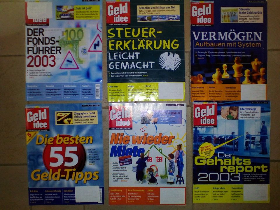 6 Hefte GELDIDEE Nr. 02 - 07/2003, Geld und Wirtschaft kompakt in Isenbüttel