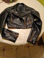 Bikerjacke, schwarz Sachsen-Anhalt - Wolfen Vorschau