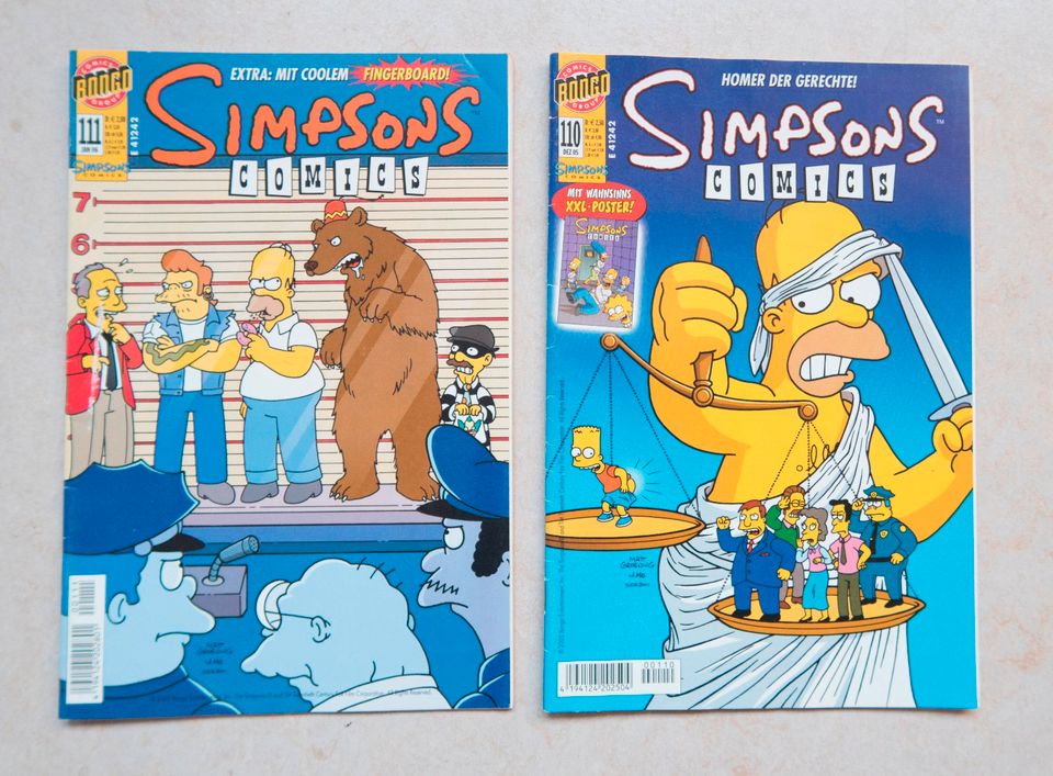 Simpsons Comics 5 Hefte, guter Zustand in Hamburg