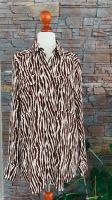 Oberteil Top S/36 Bluse Herbst Braun Zebra Animal Print Hessen - Liederbach Vorschau